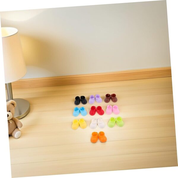 20 Paar weiche und leichte Mini-Schuhe für Puppen für kreative Spiele