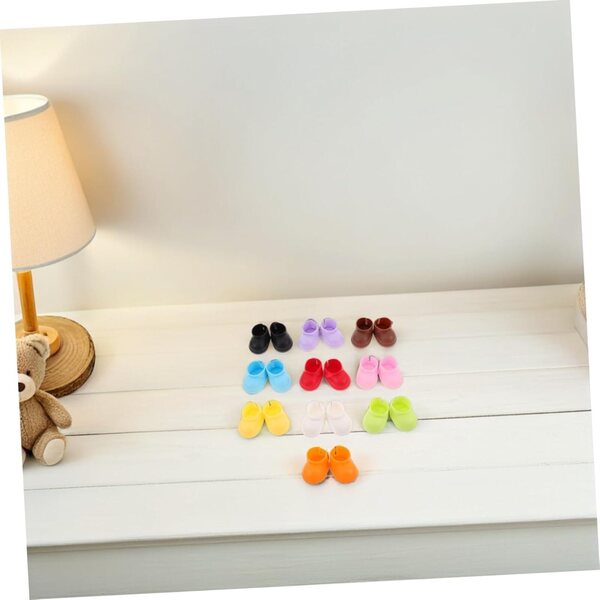 20 Paar weiche und leichte Mini-Schuhe für Puppen für kreative Spiele