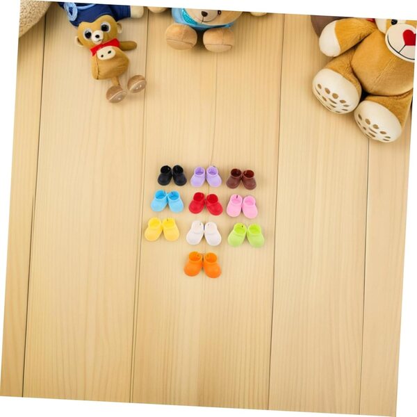20 Paar weiche und leichte Mini-Schuhe für Puppen für kreative Spiele