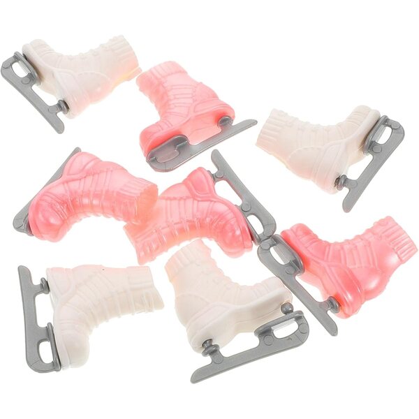 ORFOFE 4 Paia Mini Pattini a Rotelle per Bambole Accessori Decorativi Miniatura