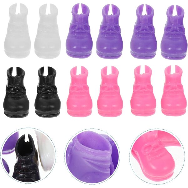 UPKOCH 20 Mini Scarpe Giocattolo per Bambole, Decorazioni Mini Casa, Accessori Resistenti