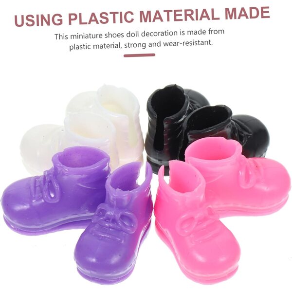 UPKOCH 20 Mini Scarpe Giocattolo per Bambole, Decorazioni Mini Casa, Accessori Resistenti
