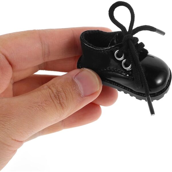 Scarpe Miniature in Pelle per Bambole 15-20 cm, Accessori per Case delle Bambole