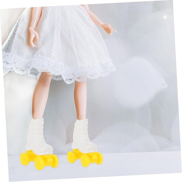 Set 10 mini pattini a rotelle per bambole, accessori decorativi e giocattoli DIY