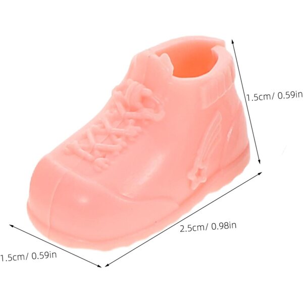 Set 12 paia scarpe miniatura per bambole da 17 cm - sneakers alte assortite