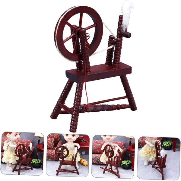 BESPORTBLE Mini Mobile in Legno Vintage per Casa delle Bambole e Decorazioni 8,8x7x4,2 cm