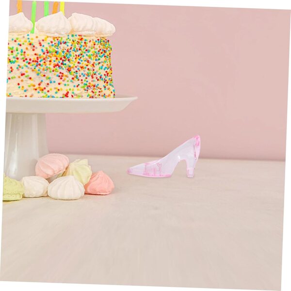 Mini Scarpe con Tacco in Plastica Decorazione Festa e bambole - Set Figurine Eleganti