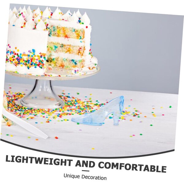 Mini Scarpe con Tacco in Plastica Decorazione Festa e bambole - Set Figurine Eleganti
