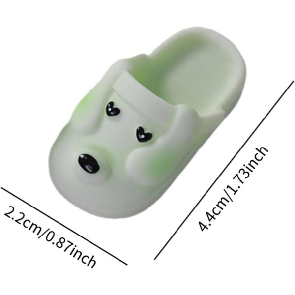 Grüne Miniatur-Bequemschuhe aus Kunstharz für 1:6-BJD-Puppe