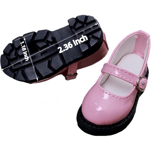 Rosa BJD 1/4 Puppenschuhe, elegant und handgefertigt von hoher Qualität