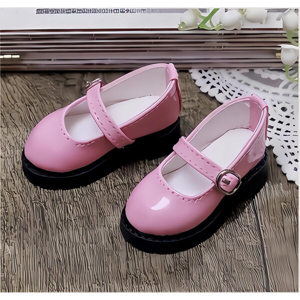Rosa BJD 1/4 Puppenschuhe, elegant und handgefertigt von hoher Qualität