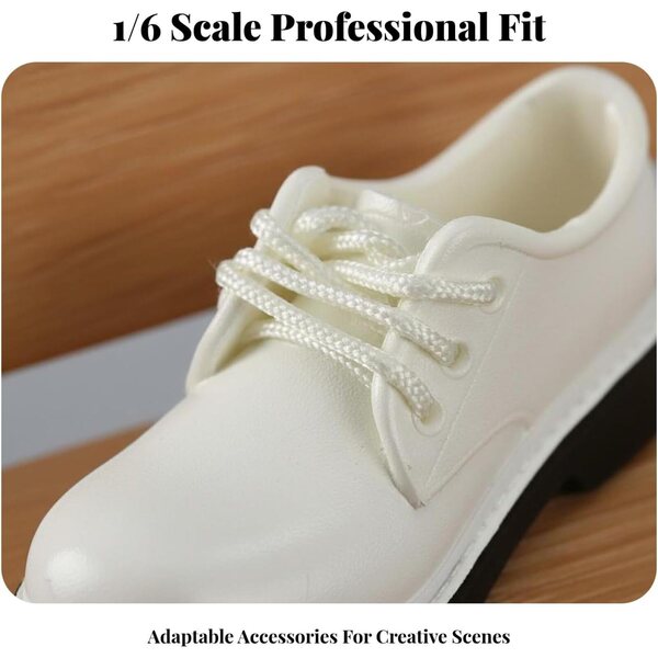 1/6 hohe Schuhe und Socken für 30 cm Puppe – widerstandsfähige Schulschuhe für Diorama