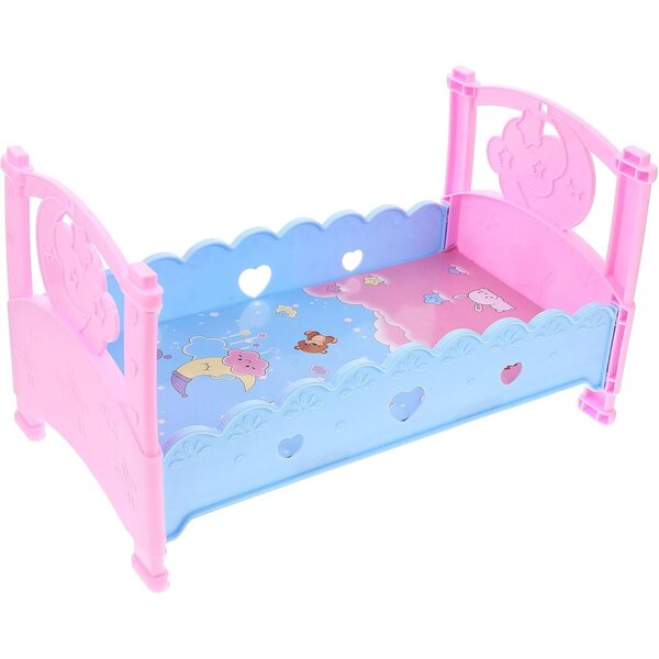 Letto di Plastica per Bambole ifundom, Accessorio Decorativo e Gioco Educativo per Bambini