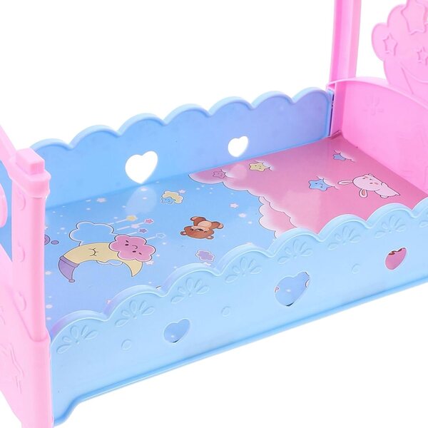 Letto di Plastica per Bambole ifundom, Accessorio Decorativo e Gioco Educativo per Bambini