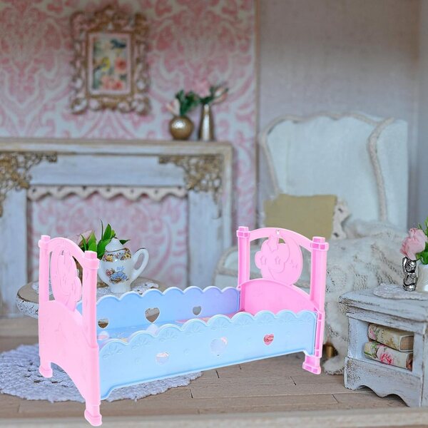 Letto di Plastica per Bambole ifundom, Accessorio Decorativo e Gioco Educativo per Bambini