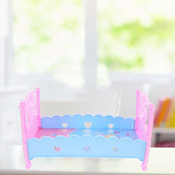 Letto di Plastica per Bambole ifundom, Accessorio Decorativo e Gioco Educativo per Bambini