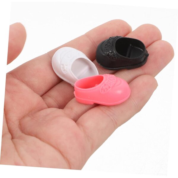 Mini-Ballerinas für 17-cm-Puppen – 4 Paar bunte Schuhe mit stabilen flachen Sohlen