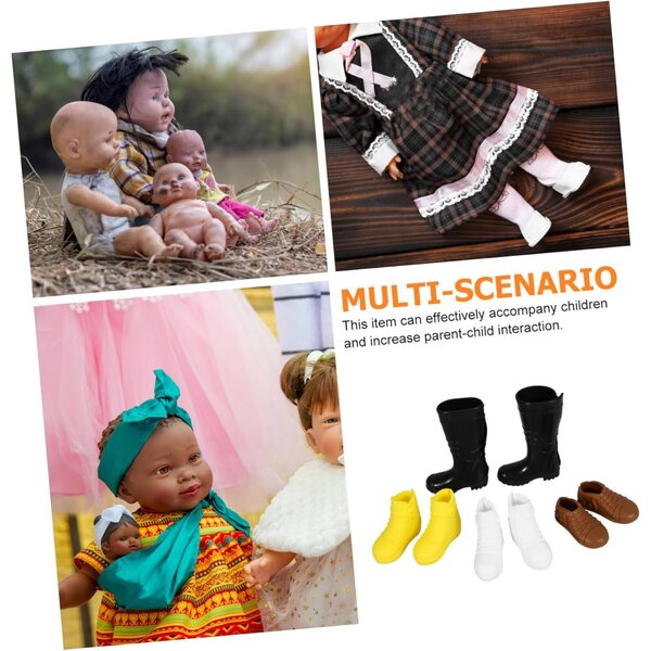 Set mit 8 Paar Miniaturschuhen für 30-cm-Puppen – dekorative Accessoires und Spielzeug