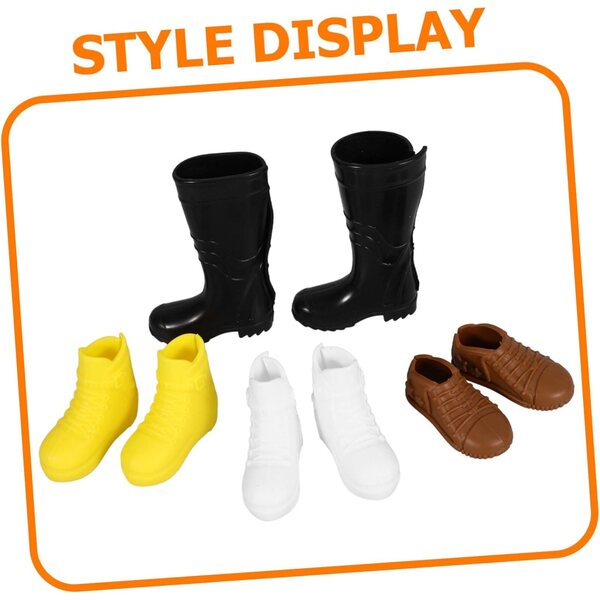 Set mit 8 Paar Miniaturschuhen für 30-cm-Puppen – dekorative Accessoires und Spielzeug