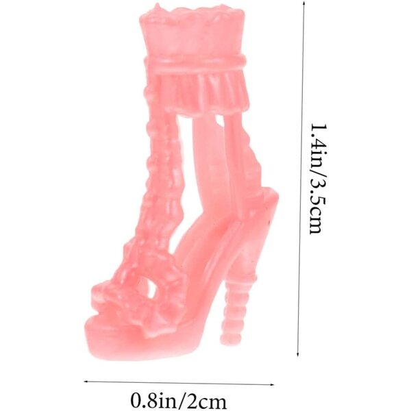 15 Paia Mini Scarpe per Bambole 30 cm | Didiseaon Scarpe in Plastica Resistenti per Casa Bambole