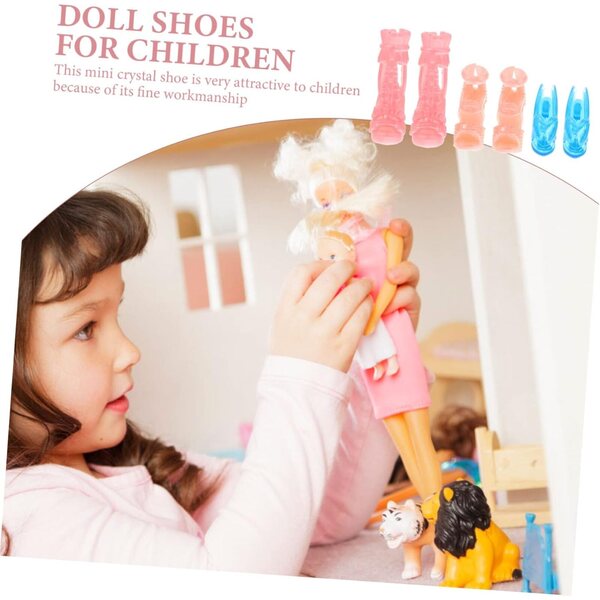 15 Paia Mini Scarpe per Bambole 30 cm | Didiseaon Scarpe in Plastica Resistenti per Casa Bambole