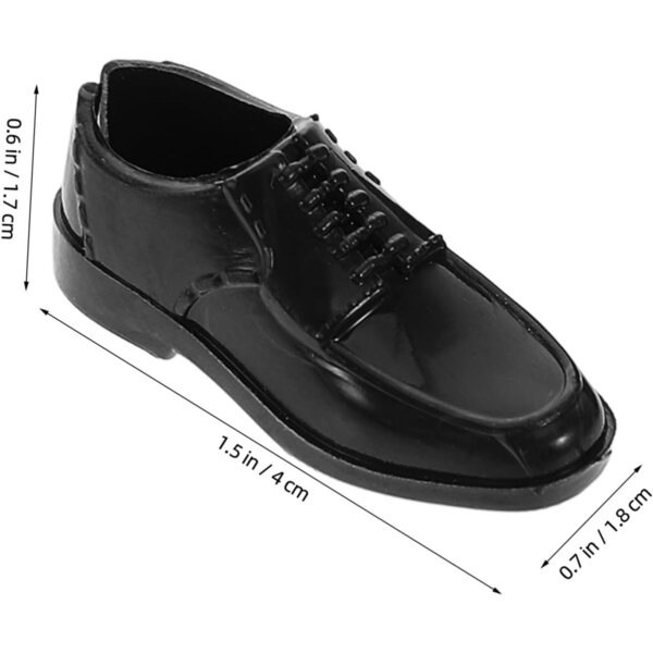 Vaguelly 10 Paia Scarpe per Bambole 1/6 Nere Miniature per Casa e Collezioni