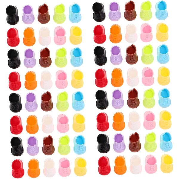 Didiseaon 40 paia mini scarpe per bambole BJD – accessori decorativi multicolore