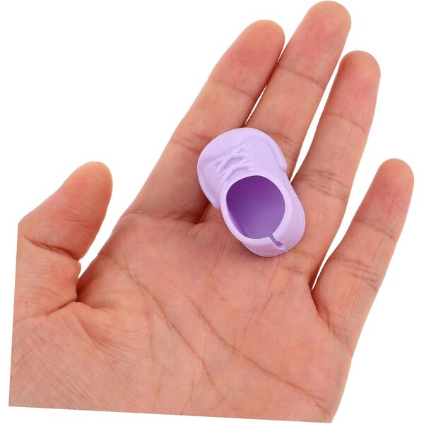 40 Paar Miniaturschuhe für 17-cm-Puppen – farbenfrohes und stabiles Zubehör aus Kunststoff