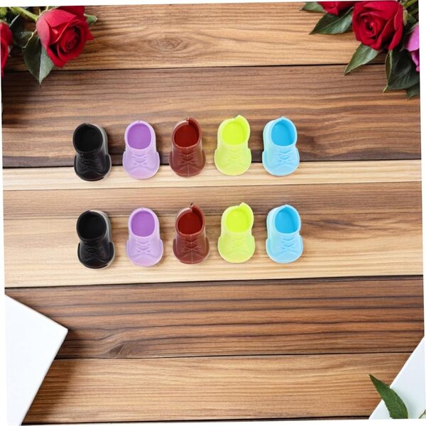 Hohopeti 40 paia mini scarpe per bambole, accessori decorativi per casa delle bambole
