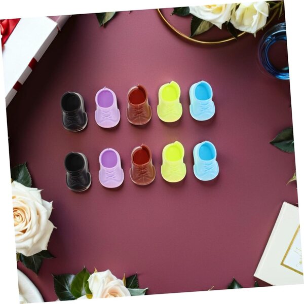 Hohopeti 40 paia mini scarpe per bambole, accessori decorativi per casa delle bambole