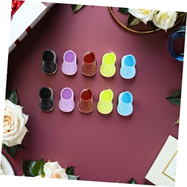 ERINGOGO 40 paia di mini scarpe colorate per bambole da 17 cm, accessori per giochi e decorazioni