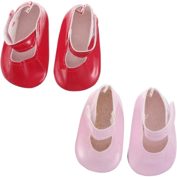 Scarpe in similpelle per bambole da 18 pollici, 4 pezzi colore multicolore