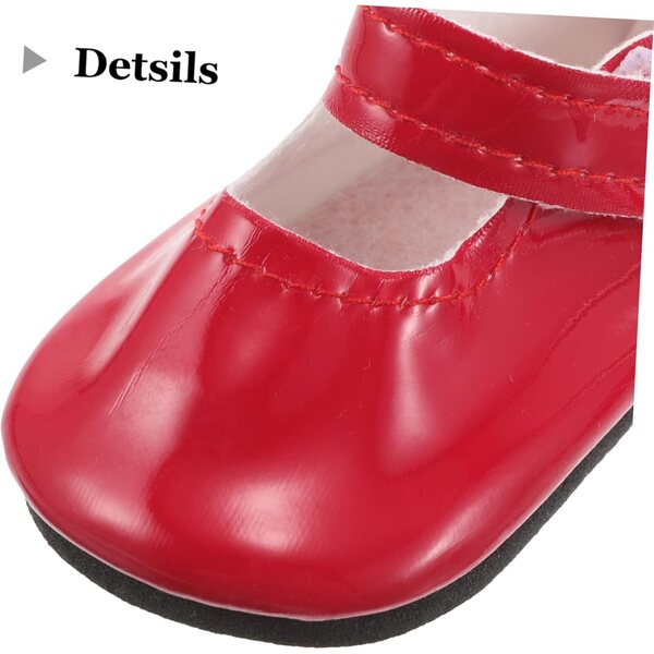 Scarpe in similpelle per bambole da 18 pollici, 4 pezzi colore multicolore
