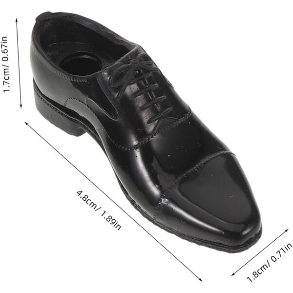 Miniaturschuhe für Puppen Action Man Schwarze Schuhe 1/6 Figurenzubehör