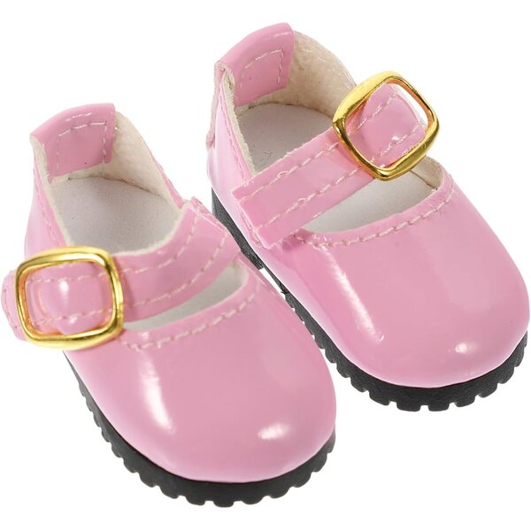 Mini Scarpe Pelle PU per Bambole 15 cm Rosa Design Delicato e Glamour
