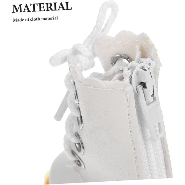 Bottine Alta in Tessuto con Decorazioni per bambole BJD, Scarpe Eleganti per Bambole Articolate