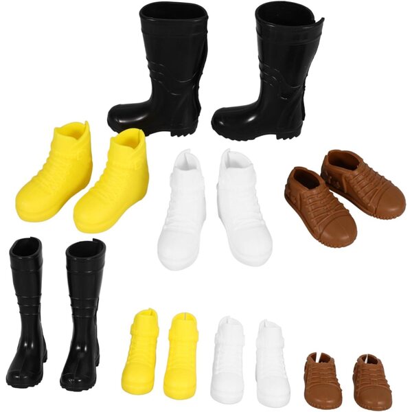 Hohopeti Set 8 Paia Scarpe Miniature in Plastica per bambole Colorate e Sicure
