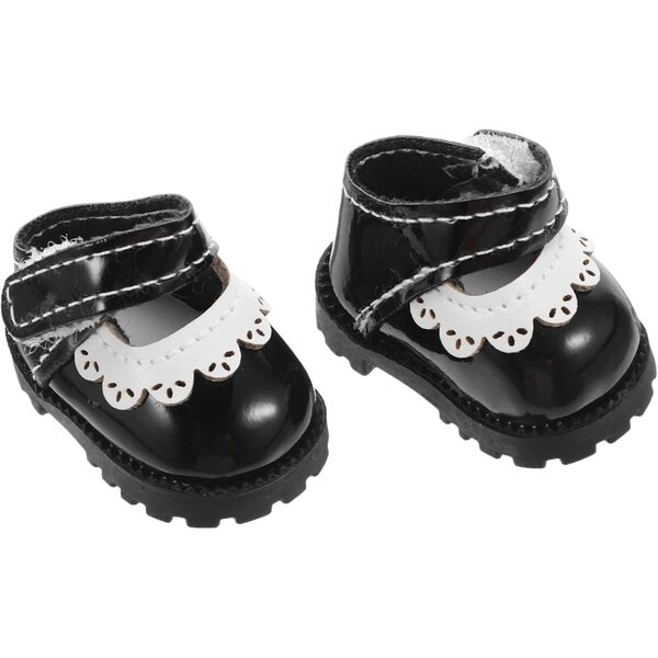 Scarpe per bambole 17 cm HEALSOPTHY in PU nero – accessorio versatile e alla moda