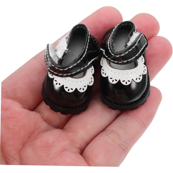 Schuhe für 17 cm HEALSOPTHY-Puppen aus schwarzem PU – vielseitiges und modisches Accessoire