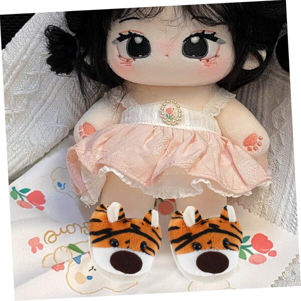 Vaguelly Scarpe Peluche per bamboles con Motivo Animal Cartoon 8x6 cm