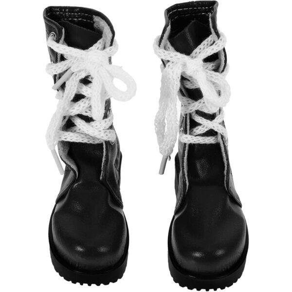 Mini Scarpe Eleganti per Bambole 60 cm – Stivaletti Decorativi in PU Nero