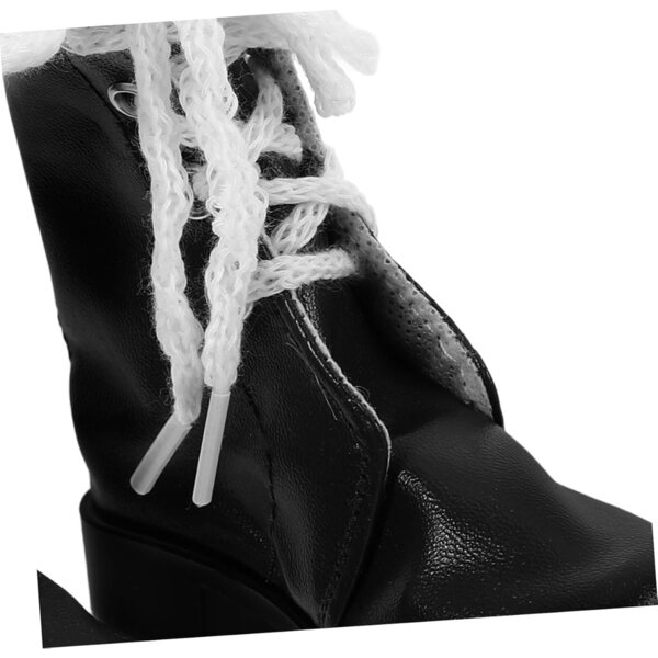 Mini Scarpe Eleganti per Bambole 60 cm – Stivaletti Decorativi in PU Nero