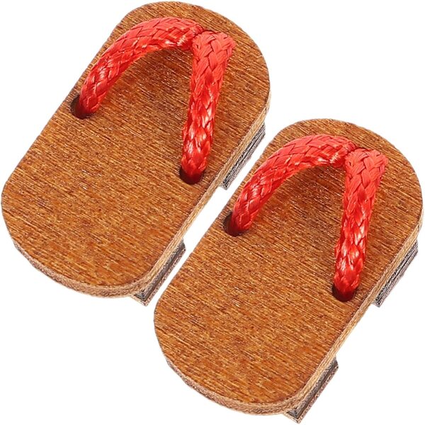 Mini Scarpe Sabot in Legno Fatti a Mano per Casa delle Bambole - Accessori Realistici Decorativi