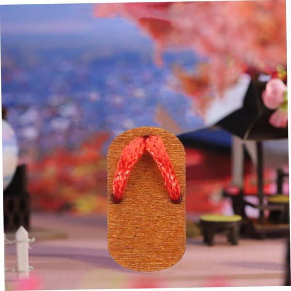 Mini Scarpe Sabot in Legno Fatti a Mano per Casa delle Bambole - Accessori Realistici Decorativi