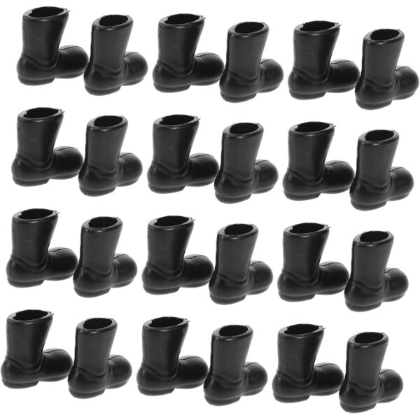 50 Mini Scarpe per Bambole Decorazioni e Accessori per Casa delle Bambole in Plastica