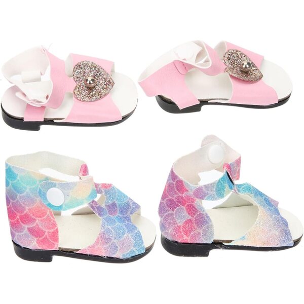 Beaupretty 2 Paar Miniaturschuhe für Puppen aus widerstandsfähigem Kunststoff, Kinderspielzeugzubehör