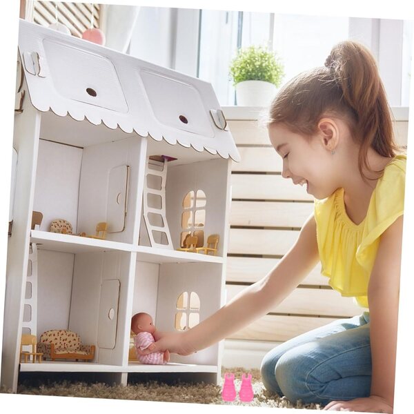 20 Scarpe Miniature per Bambole in Plastica | Accessori per Mini Casa e Decorazioni