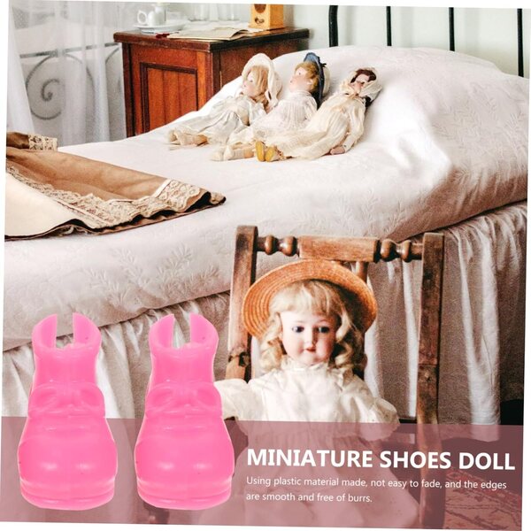 20 Scarpe Miniature per Bambole in Plastica | Accessori per Mini Casa e Decorazioni