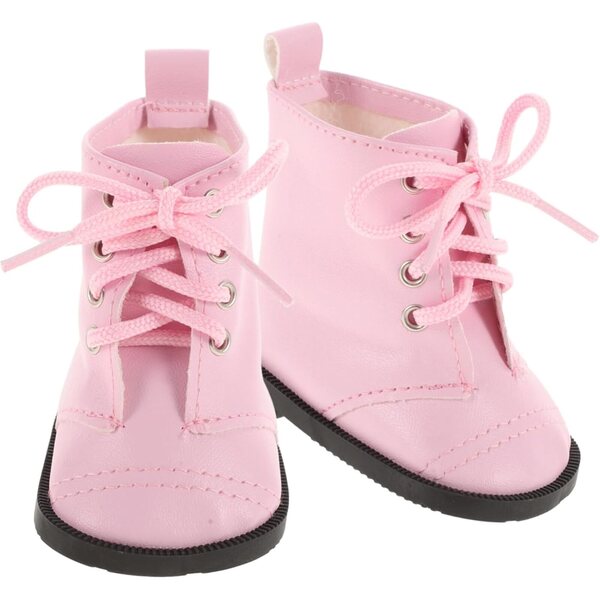 Beaupretty Mini rosa PU-Puppenstiefel, weich und leicht, 7,5 x 5,8 x 4,3 cm