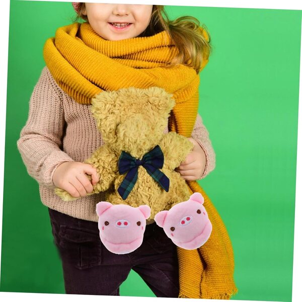 Pantoufles en peluche motif cochon per bambole da 18 pollici, accessori invernali SOPOTUTU